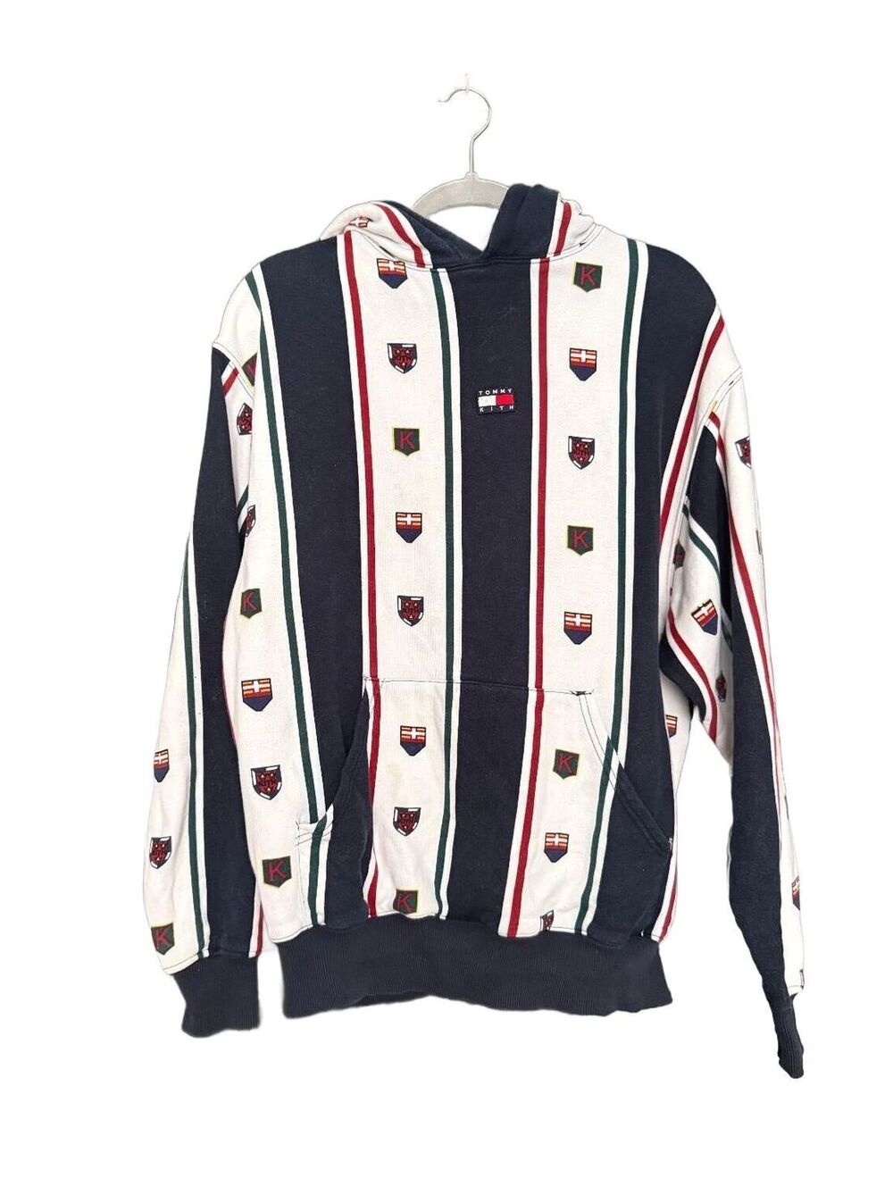 Tommy Hilfiger x Kith Allover Print Crest Sweatshirt White Size Medium